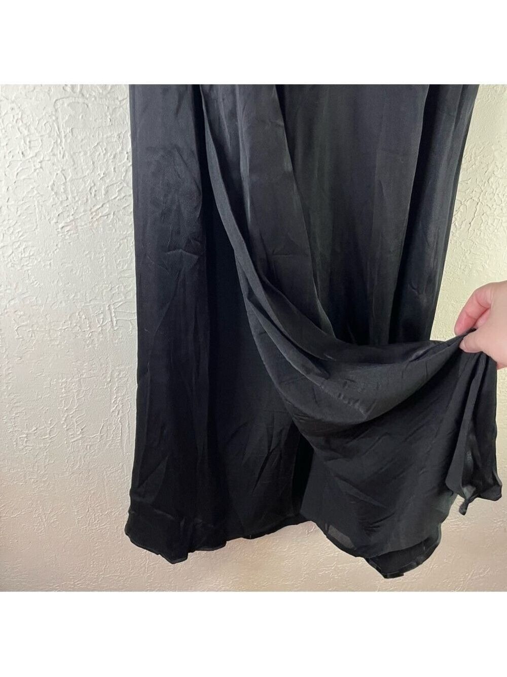 Lulu's Extraordinary Presence Black Satin Strapless Maxi Dress - Picture 11 of 14